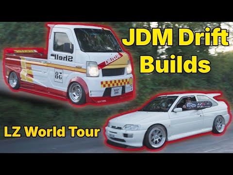 Modified cars leaving uk car show (JDM, S15, R35 Skyline, 350z)
