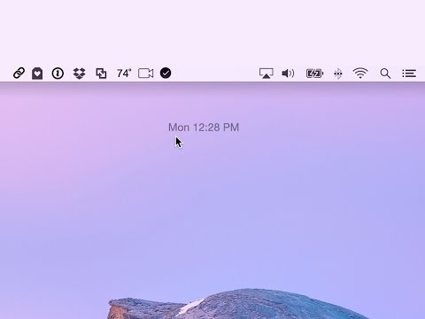 macOS Sierra menubar third party icons rearranged