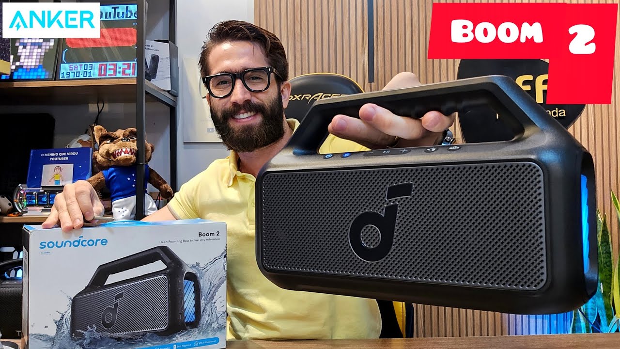 Miniatura da avaliação em vídeo de Caixa de Som Bluetooth Anker Soundcore Boom 2 80W IPX7