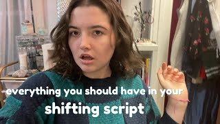 what to include in your reality shifting script || my comprehensive script template for any DR!
