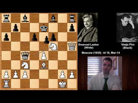 Emanuel Lasker vs Vasja Pirc - Moscow 1935