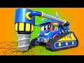 Truck Videos For Kids Super GIANT DRILL Saves The DEMOLITION CRANE From Hard Trouble Car City