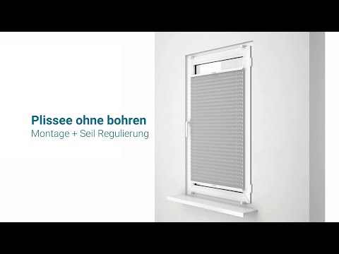 Estika Plissee montage ohne bohren - Montageanleitung premium klemmfix