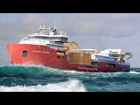 INSIDE the Largest Cable-Laying Ship Ever Built: How Undersea Cables Are Laid