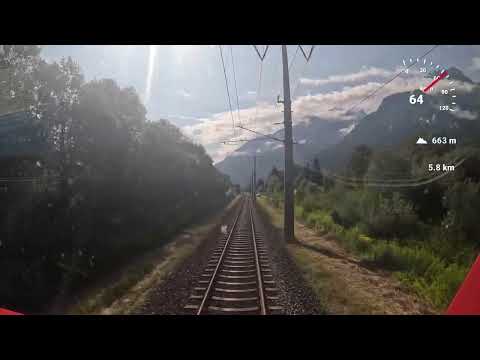 Führerstandsmitfahrt Drautalbahn S1 4232 Lienz 🇦🇹 - Spittal Millstättersee 🇦🇹 [4K]