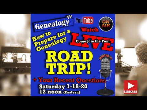 How to Prepare for a Family History ROAD TRIP! - Genealogy TV Live