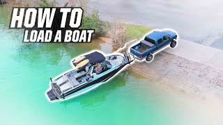HOW TO LOAD BOAT ON TRAILER