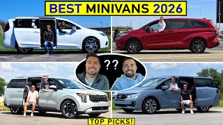 BEST Minivans for 2026 -- Our TOP PICKS After Evaluating ALL of Them!