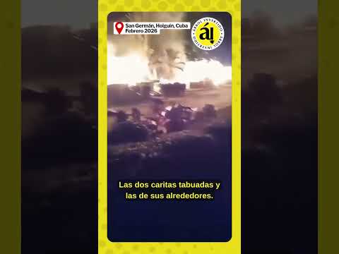 Incendio devora varias casas en San Germán, Cuba