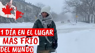 Así se vive el FRÍO EXTREMO en Canadá