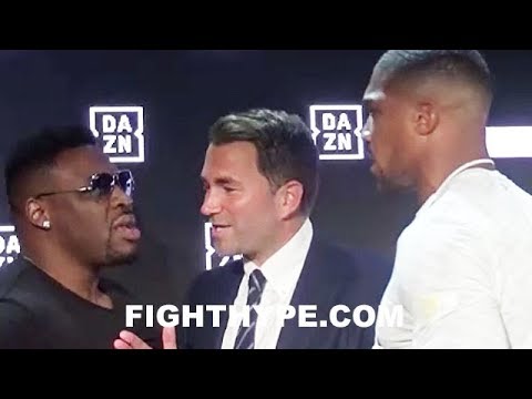 (DAAAMN!) ANTHONY JOSHUA ERUPTS ON JARRELL MILLER; NEAR BRAWL AS HEATED WORDS ARE EXCHANGED