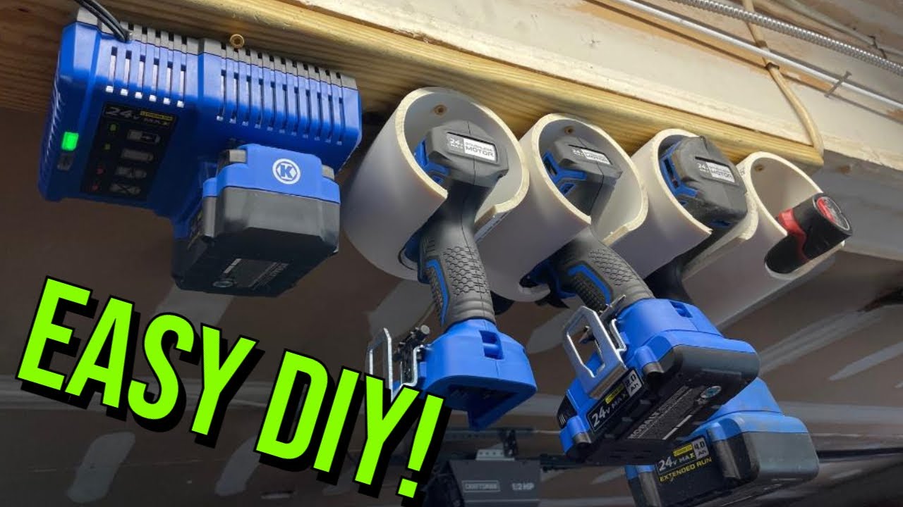 EASY DIY Drill/Impact Storage & Charging Station