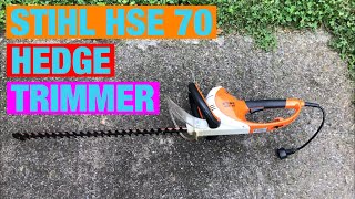 HEDGE TRIMMING using STIHL HSE 70 hedge trimmer