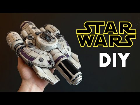 I made a Star Wars Ship out of TRASH!