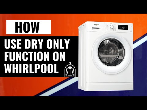How To Use Dry Only Function on Whirlpool FWDG86148W EU Washing Machine