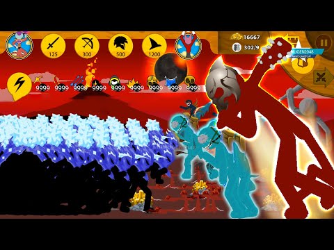 Stick War Hack | ZOMBIE KAI GIANT BOSS vs GIANT ICE | STICK War: Legacy Mod 9999 Army | animugen2048