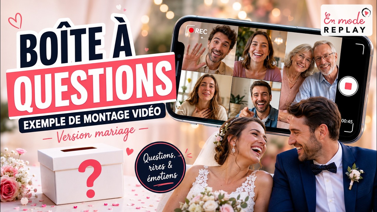 Boîte à questions mariage | Exemple de montage vidéo surprise