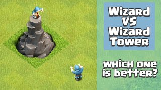 Every Level Wizard VS Every Level Wizard Tower | Clash of Clans