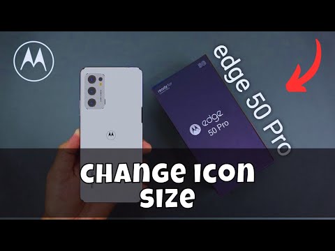 Motorola Edge 50 Pro Customize icon Style || How to change icon size || How to use custom icon size