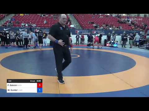 100 Lbs Rr Rnd 1 - Frank Galvan, Rochester Wrestling Club Vs William Gunter, Las Vegas Wrestling C
