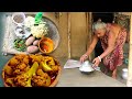 CAULIFLOWER Curry With Potato Village Cooking Eating With Hot Rice By Tribe Santali GRANDMOTHER