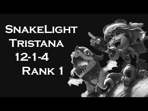 League of Legends - Korean Challenger SoloQ - SnakeLight- Tristana (12-1-4) {RANK 1}