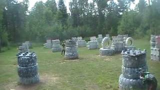 preview picture of video 'Joe Vrs Jake @ Superior Paintball on Tire Course'