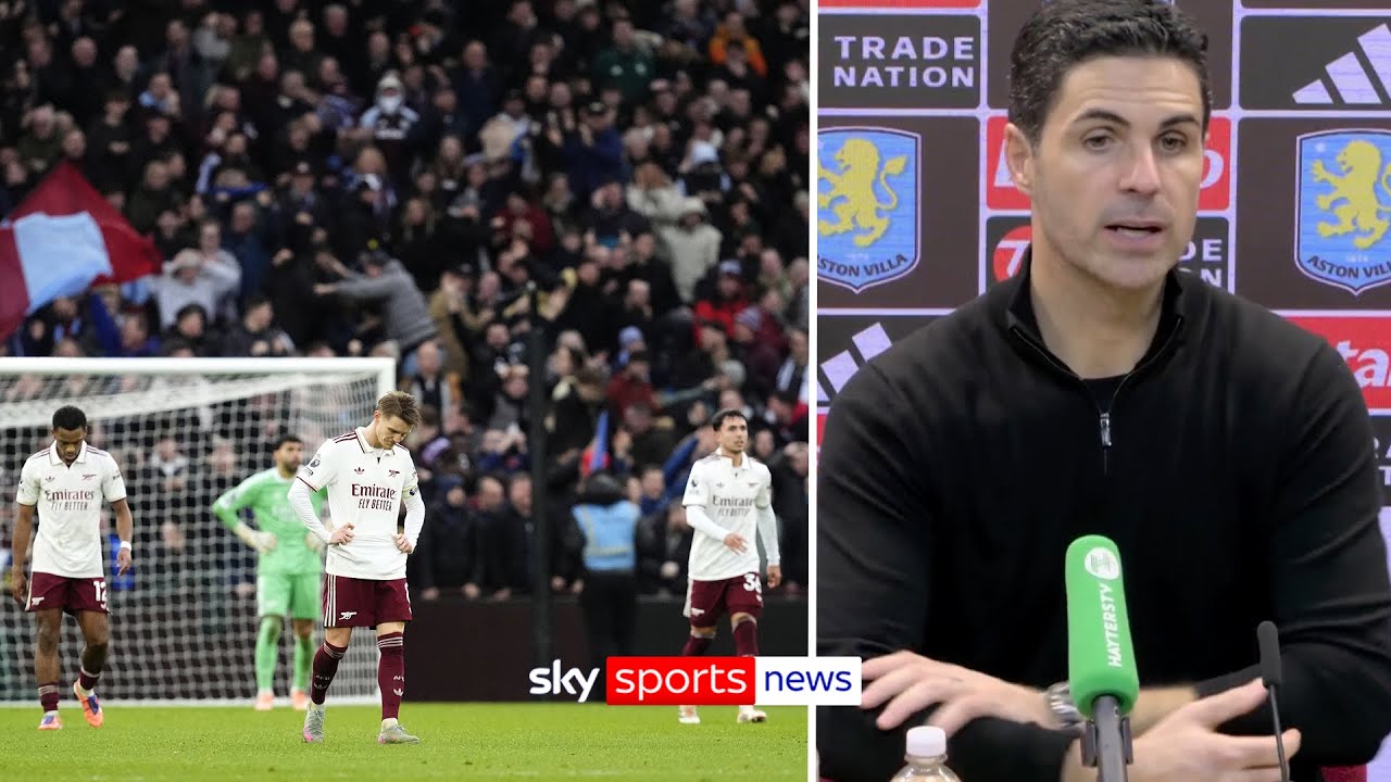 Are Arsenal struggling with the pressure of the title race after their Aston Villa defeat?