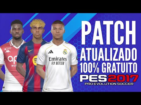 PATCH PES 2017 ATUALIZADO TEMPORADA 26 COM FACES E UNIFORMES E TRANSFERÊNCIAS | PES 2017 PC FRACO
