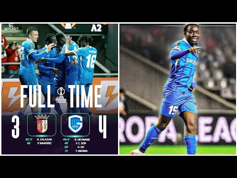 Highlights des Spiels Braga gegen Genk (3:4) | Europa League 2025 | KRC Genk gegen SC Braga