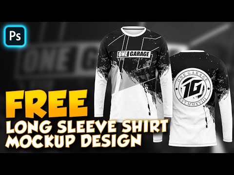 FREE LONG SLEEVE SHIRT MOCKUP DESIGN (FREE TSHIRT MOCKUP PSD)