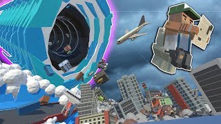 BLACK HOLE &amp; ALIEN INVASION DESTROY THE CITY! - Tiny Town VR Gameplay - Oculus VR Game