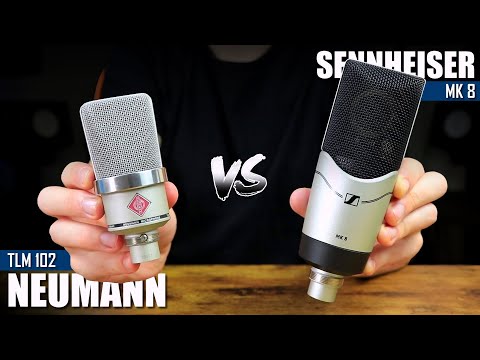 Best Microphones For Recording Vocals || Neumann TLM 102 VS Sennheiser MK 8 (Microphone Comparison)