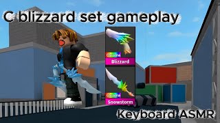 Murder mystery 2 Chroma blizzard set Gameplay (Keyboard ASMR)