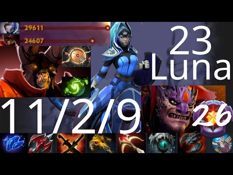 23 Luna vs Lina, Terrorblade, Dragon Knight - mid Doom win laning - T1 vs FNC g1 LOOT.BET dota2