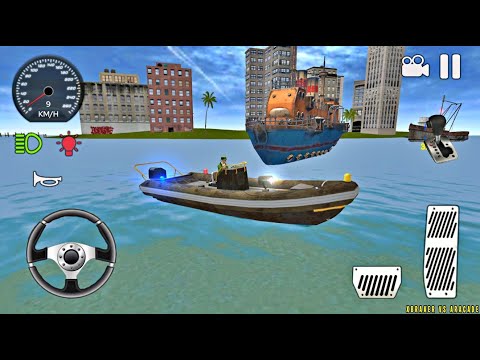 🚤American Boat Coast Lifeguard Rescue 2021 #2⛵ - New Police Boat Unlocked - Best Android Gameplay