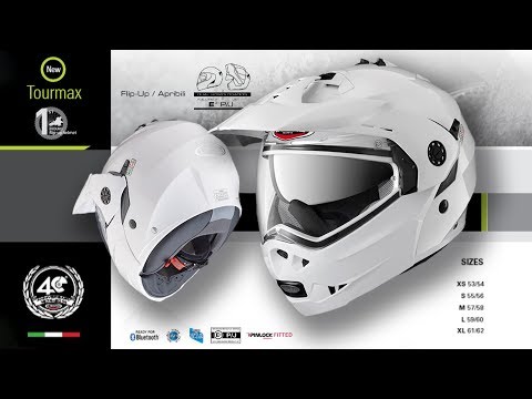 CABERG TOURMAX - PLAIN GLOSS WHITE Helmet Spin View Video