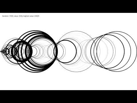 Recamán's Sequence Visualisation, 72k iterations