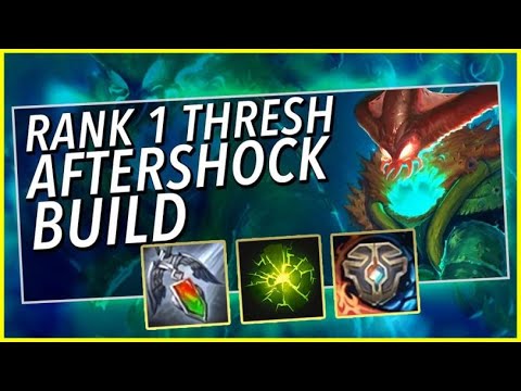 AFTERSHOCK THRESH IS A 1V5 SUPPORT CARRY - League of Legends