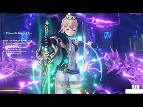 Spiral Abyss 2.4 | Electro Driver Jean & Eula x Xianling - Floor 12(9 Stars) | Genshin Impact
