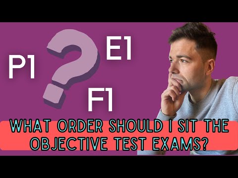 Which order should I sit the CIMA Objective Test Exams?