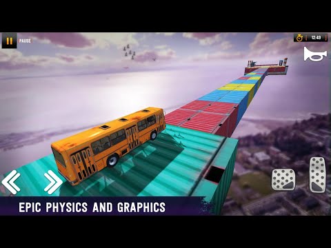Impossible Bus Driving: Crazy Stunt Driving Sim - Best Android GamePlay