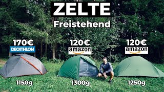 3 Zelte - TEST | Günstig, Leicht, Semi-Freistehend