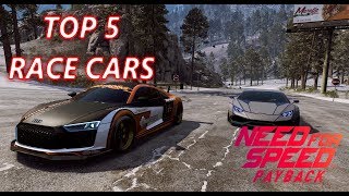 Need For Speed Payback Top 5 Race cars