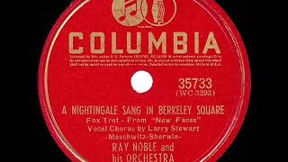 1940 Ray Noble - A Nightingale Sang In Berkeley Square (Larry Stewart, vocal)