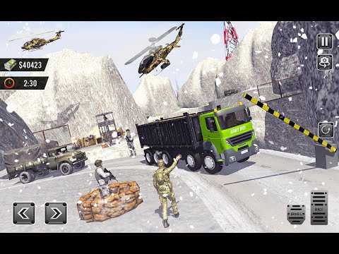 US Army Cargo Transport Truck Driving Simulator - Android Gameplay HD