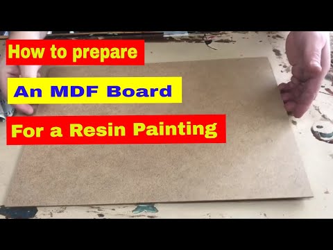 How I Prepare an MDF Board for a Resin Picture