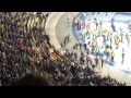 Игра Динамо - Генгам 26.02.2015 фанаты драка на поле 