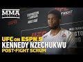UFC on ESPN 5: Kennedy Nzechukwu Says Groin Shots 'Hurt So Bad' - MMA Fighting