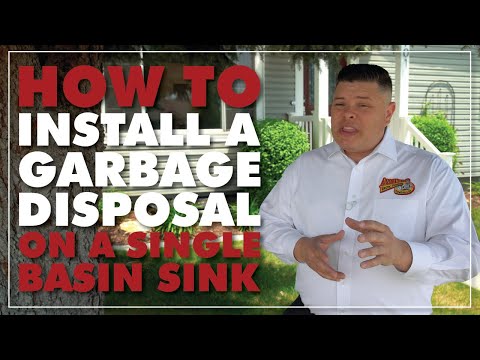 Kitchen Remodel - How to Install a Garbage Disposal on a Single Sink
